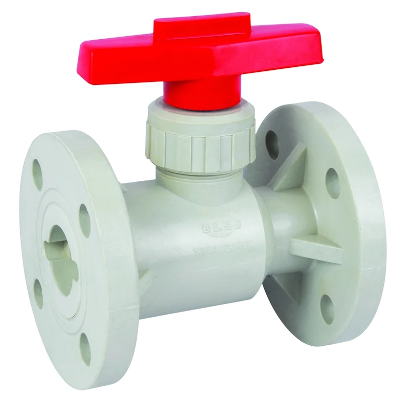 pvc flange ball valve for different size from china