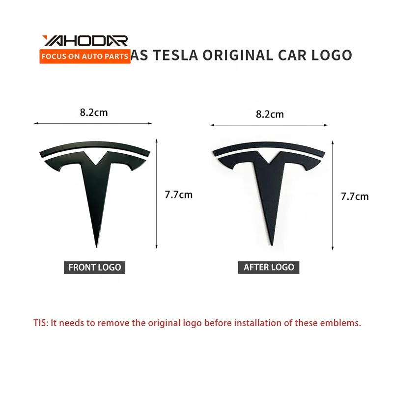 Автоаксессуары передний задний значок металлический для Tesla модель 3 замена эмблема багажник Тесла наклейка