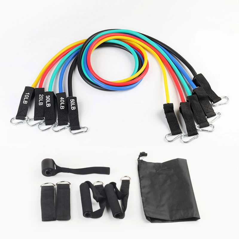 Custom Resistance Bands Training Gym Pull Up Assisted Band Workout Exercise 11 pcs Bands