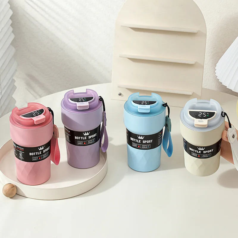 Wholesale 510ml 304 Stainless Steel Travel Coffee Tumbler Thermal Insulated Coffee Mug Cup with Smart Lid