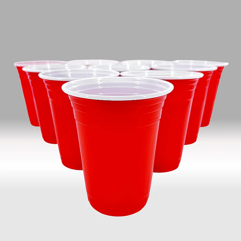 Good Price Wholesale Red Plastic Cup Reusable Plastic Oersonalised Drinking Cups Higy Quality Party Cups