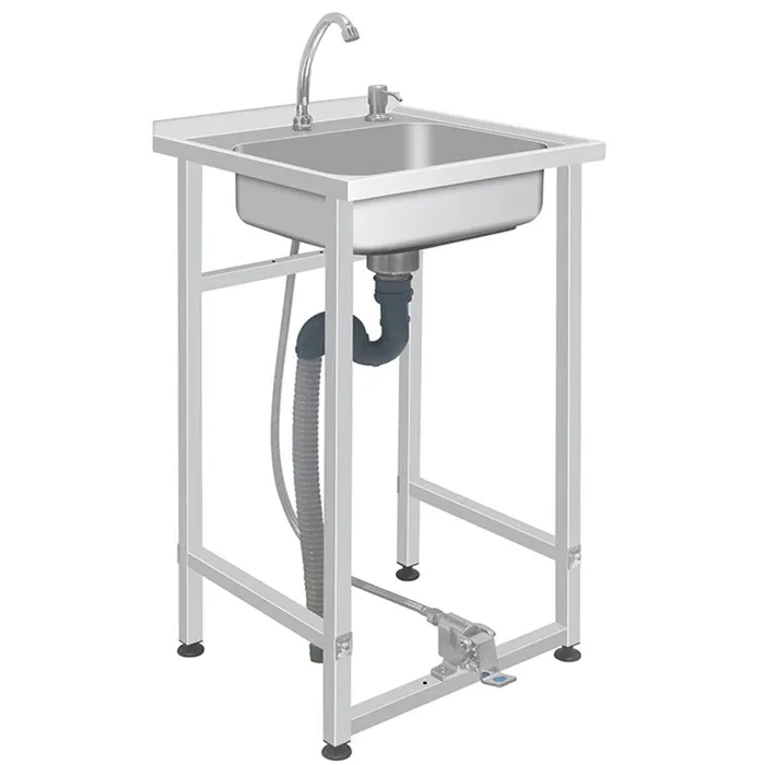 Hotel Restaurant Outdoor Stainless Steel Automatic Portable Hand Wash Station/Outdoors Induction wash basin china factory
