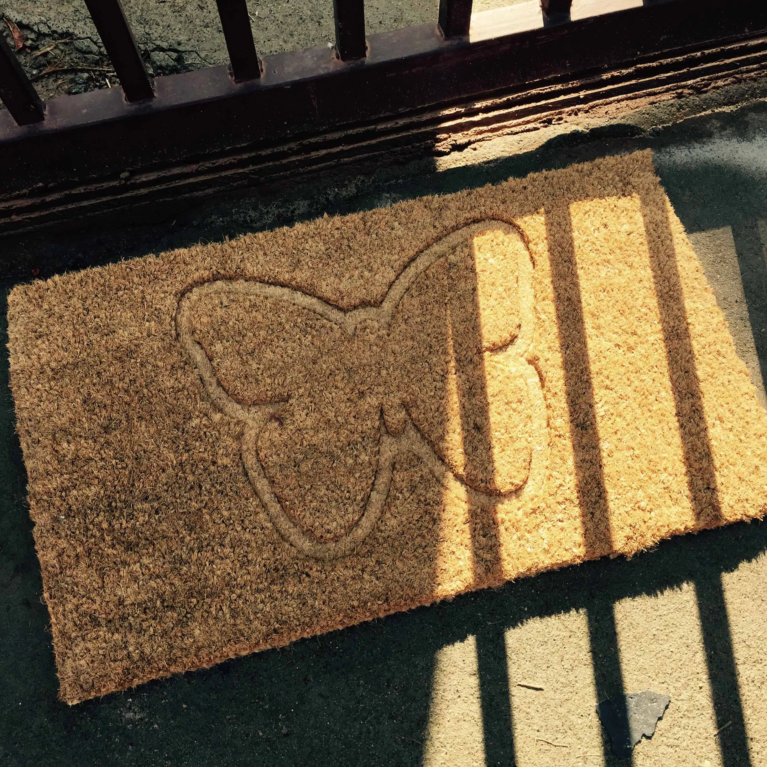 Heavy Duty Brush Embossed Molded Coconut Fiber Coir Welcome Rubber Door Mats