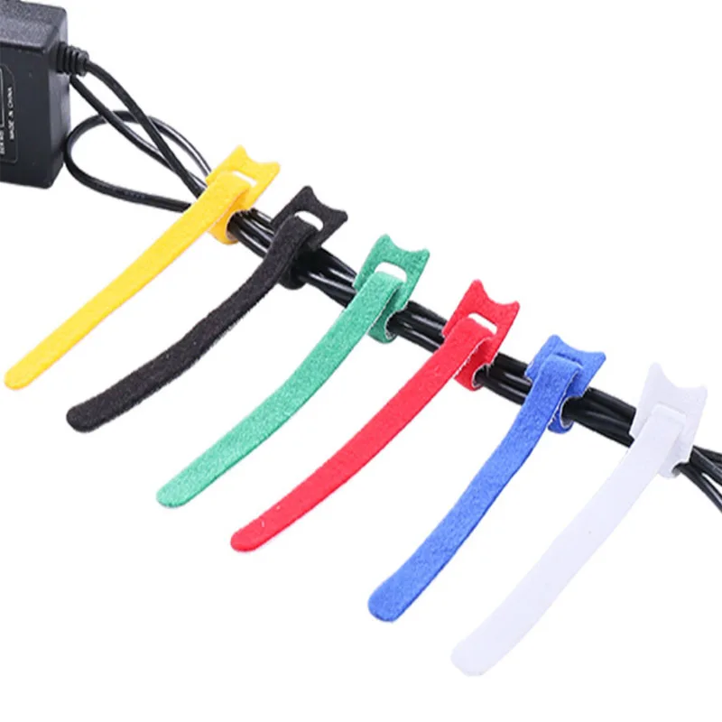 Top selling nylon or PP material hook and loop cable ties