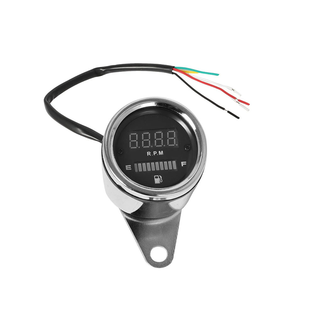 Universal For Harley Sportster XL1200 XL883 Motorcycle Digital Dual LED Speedometer Tachometer Gasoline Fuel Gauge