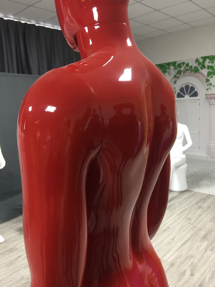 Cheap PP Plastics Woman Color Full Body Nude Female Colored Red Mannequins On Sale