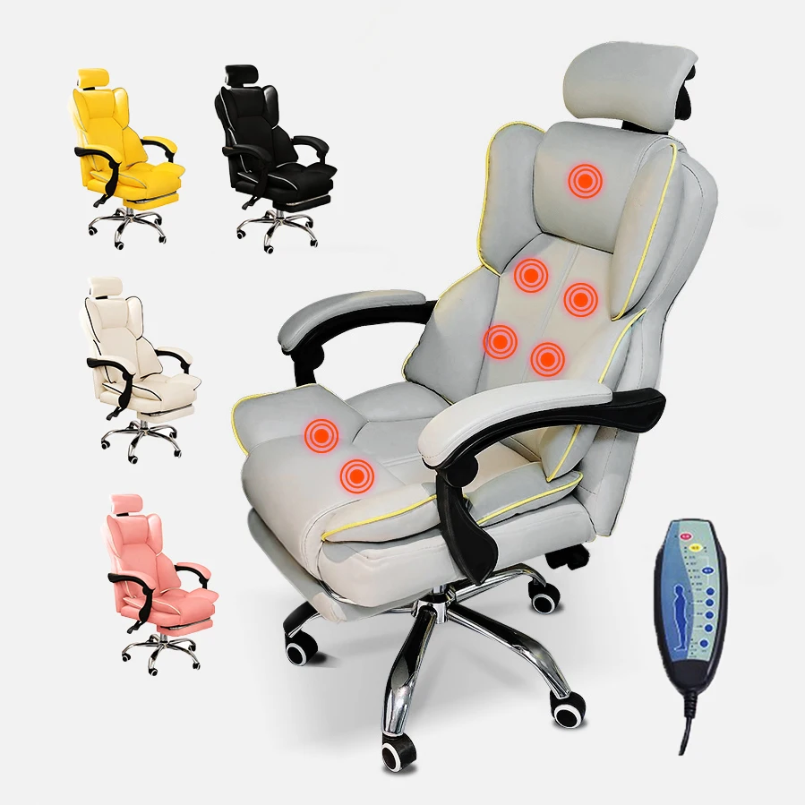 Ergonomic Adjustable Boss Executive Swivel Computer Chair PU Home Leather Office Chairs