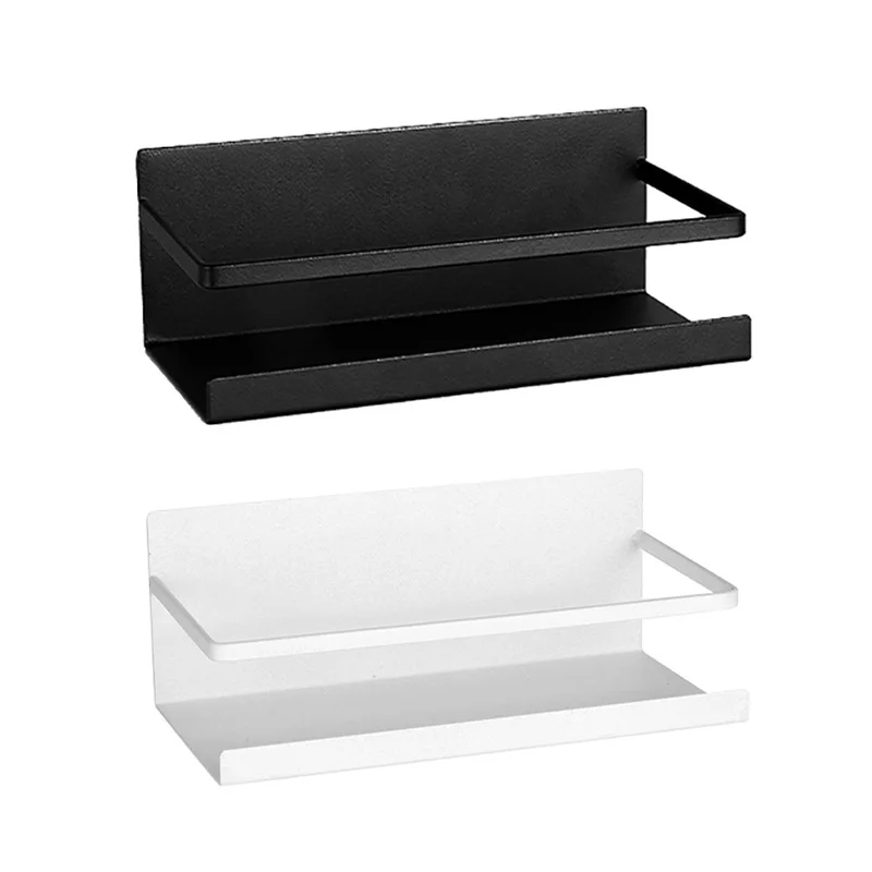 Custom Single Tier Kitchen Refrigerator Side Metal Spice Holder Hanging Magnetic Fridge Rack