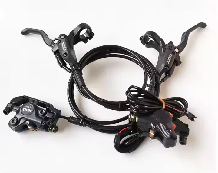 XOD/Dyisland/KTET E-Bike Scooter Brake Hydraulic Disc Cut Off Power Brake Dual Oil Brakes 2 Piston 4 Piston