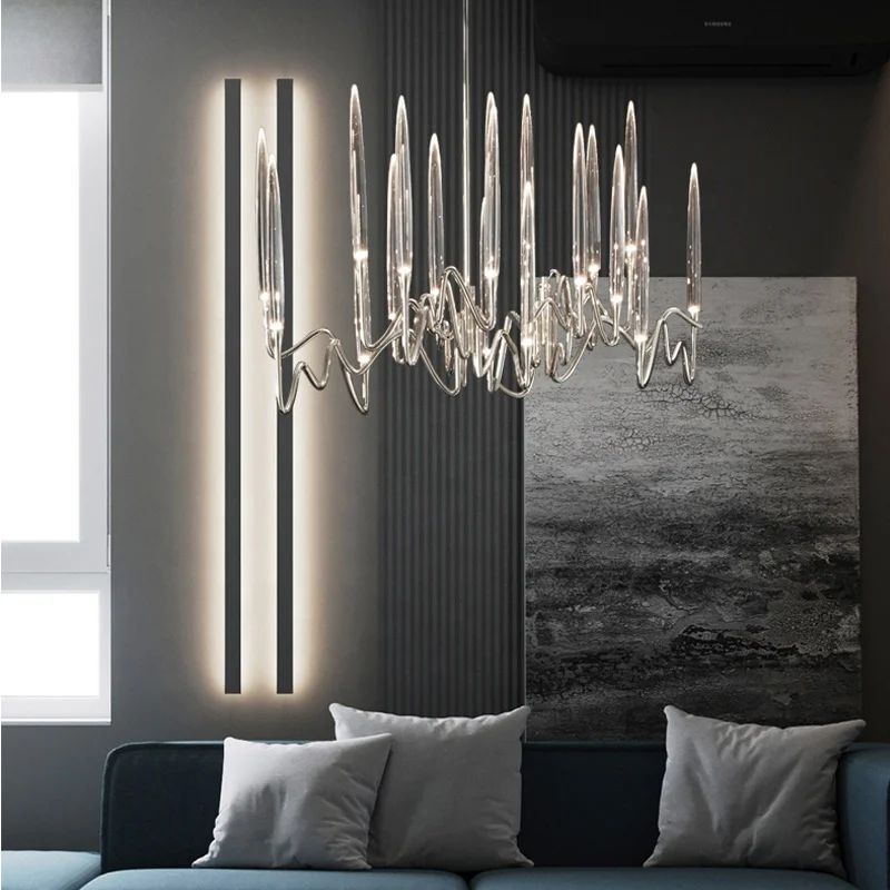 rattan chandelier modern round led pendant chandelier Bedroom restaurant cafe