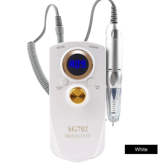 New SG702 manicure pedicure set 35000rpm nail polisher rechargeable nail drill