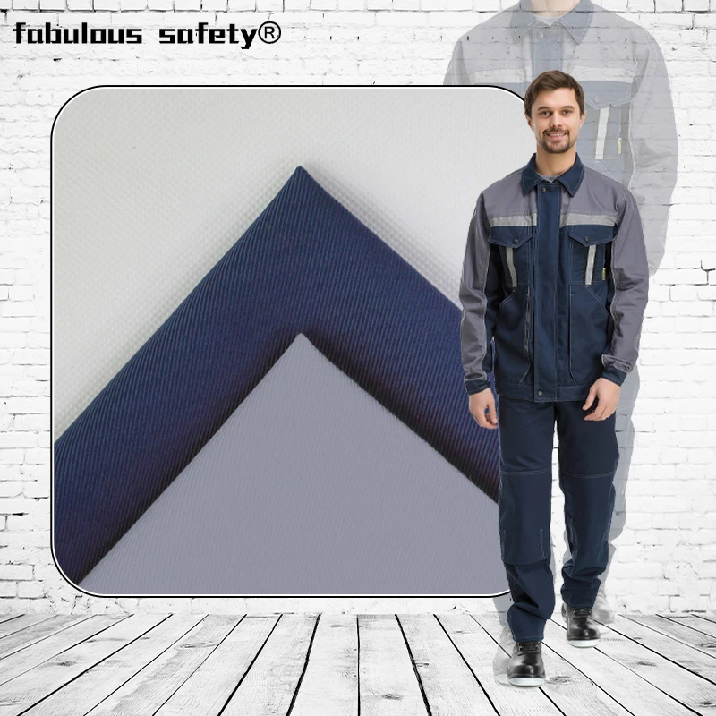 High Tear Strength Soft CVC Fireproofing Fr Flame Retardant Fabric For Coverall