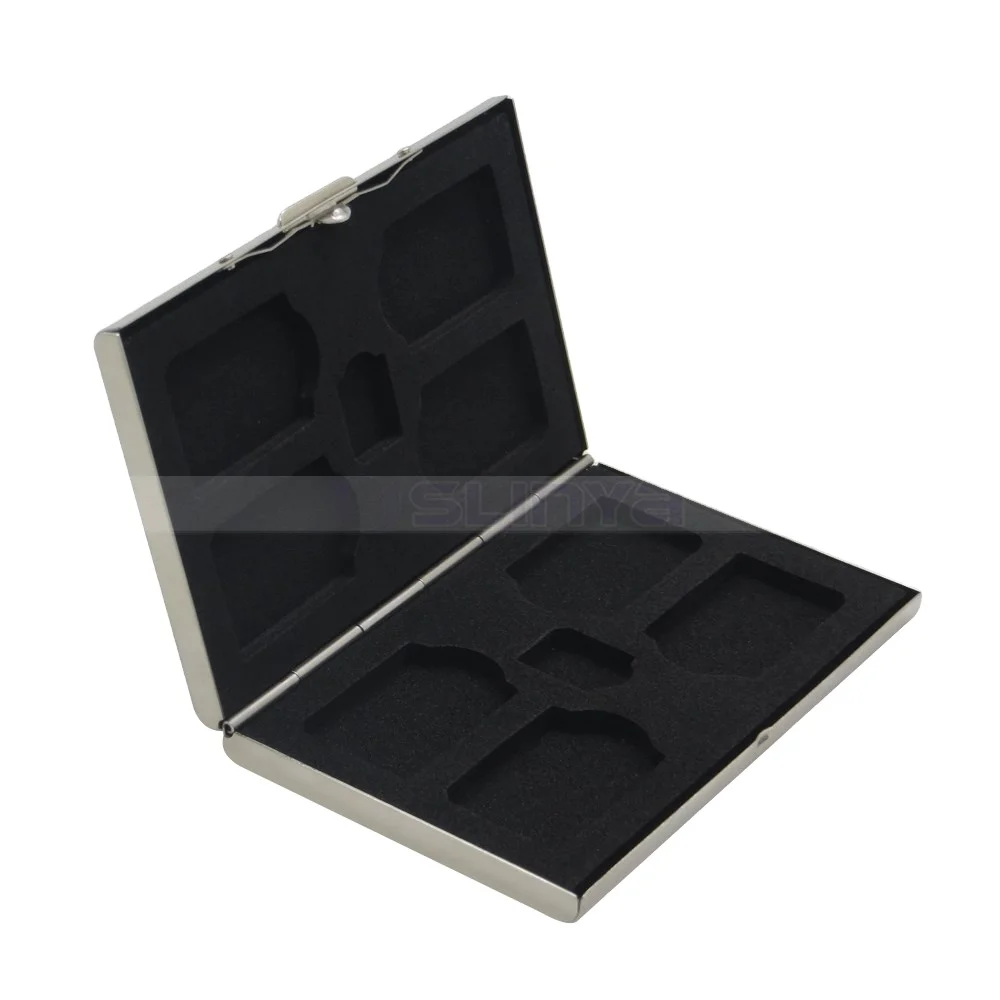 Metal Stainless Steel EVA Game 10 Slots Games Cards Holder PSV Game Card Case Storage Box for PSVita 1000 2000