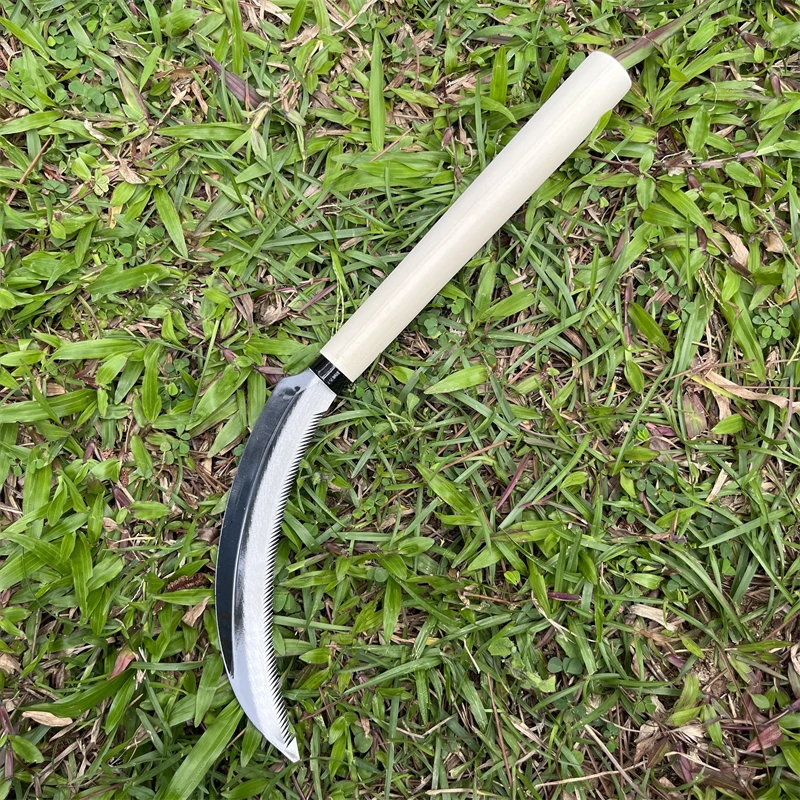 Japanese Agricultural Farming Tools Grass Rice Harvesting Weeding Serrated Saw Tooth Garden Sickle Grass Sickle