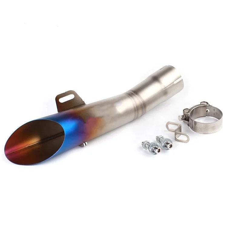 Universal Motor Parts,100*235mm Oval shape rainbow stainless steel motorcycle universal ehaust muffler silencer
