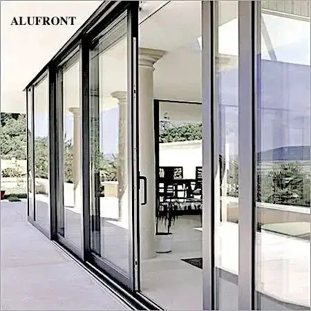 Cyclone Rated AS2047 Australian Standard Double Glazed Aluminum Frame Sliding Doors Exterior Patio Doors