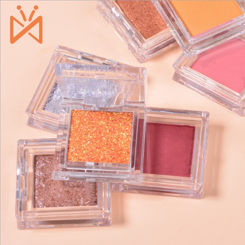 Private label beauty cosmetics  pressed eyeshadow high pigments single eyeshadow palette   Eyeshadow Pan