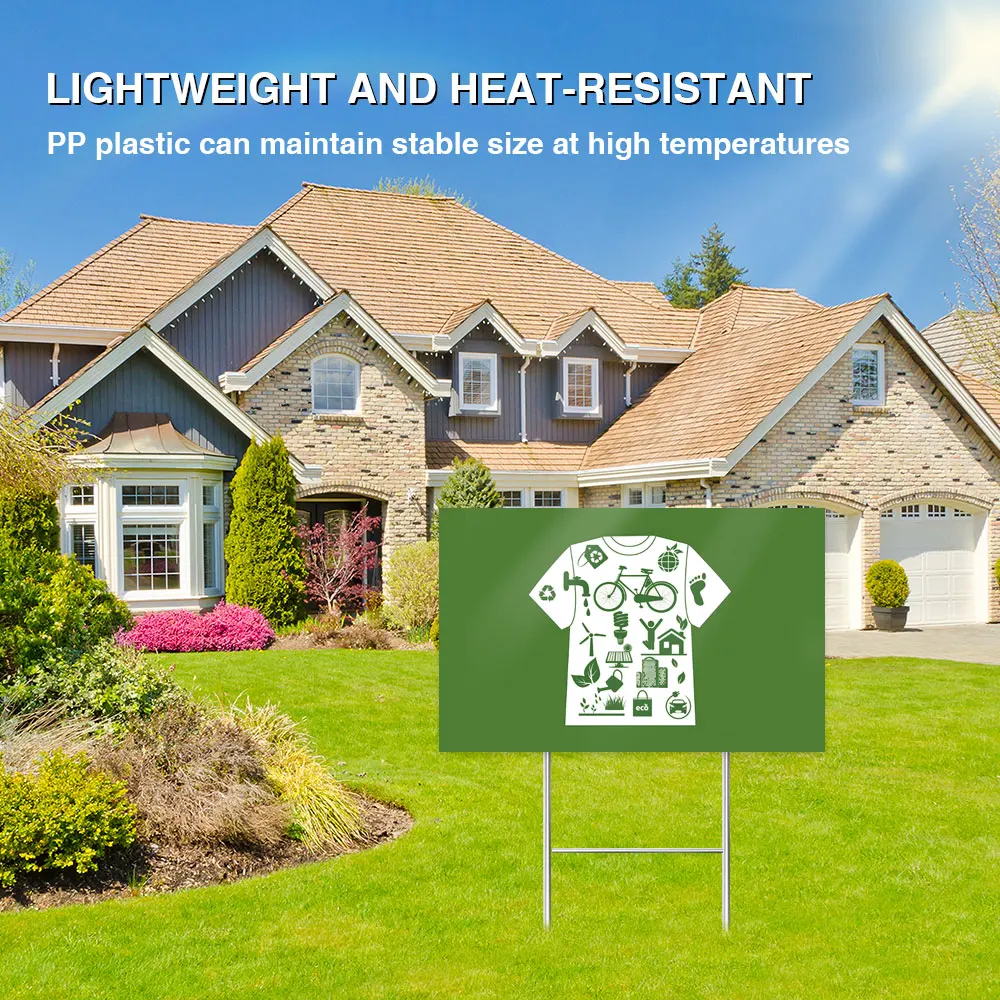 Coroplast customized plastic sign board birthday vote yard signs sheet fluted corrugated PP plastic hollow sheets lawn signs