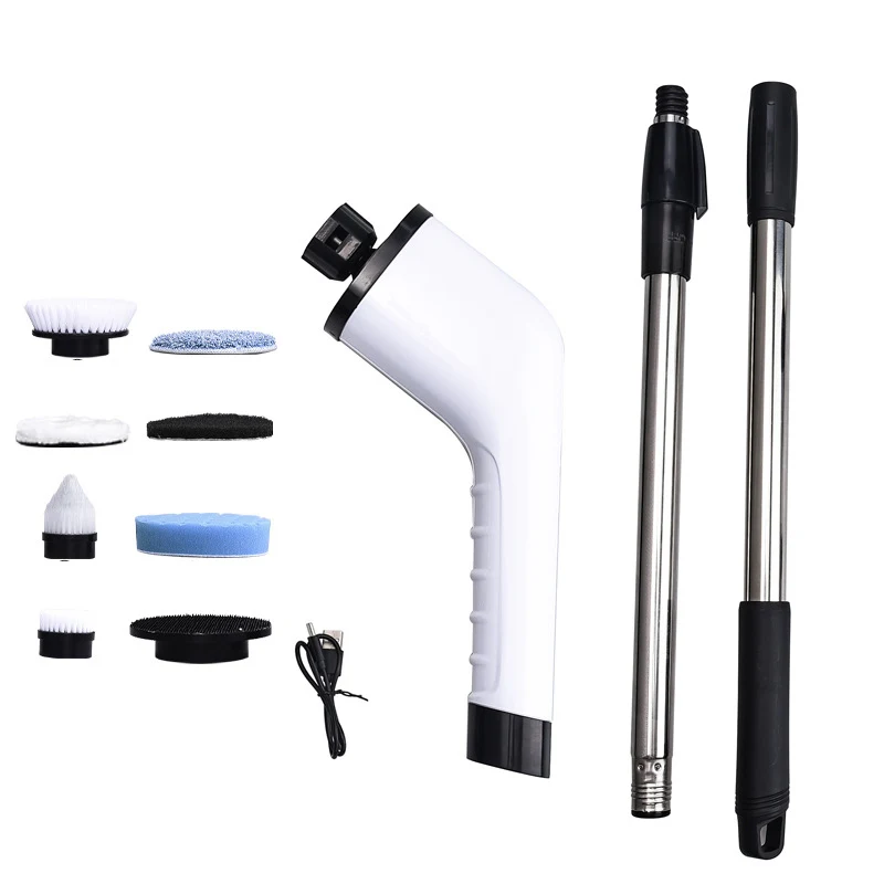 Manufacturer OEM ODM Handheld Flooring Scrubber Li-ion Electric Spin Scrubber Cleaning Brush