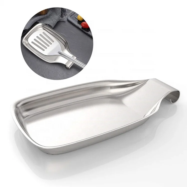 
Heavy Duty Stainless Steel Spoon Rest Spatula Rest Kitchen Utensils Holder 