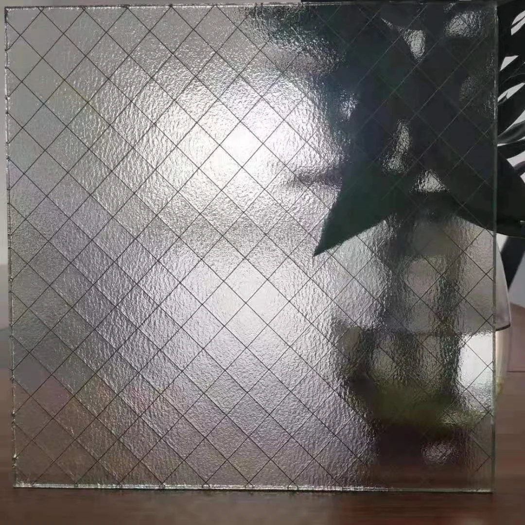 Safety Fireproof wire mesh laminated glass with metal insert 120 minutes fire resistant glass