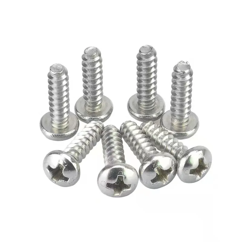 Cheap price A2-70 stainless steel cross pan head thread forming screws for plastic self-tapping screws