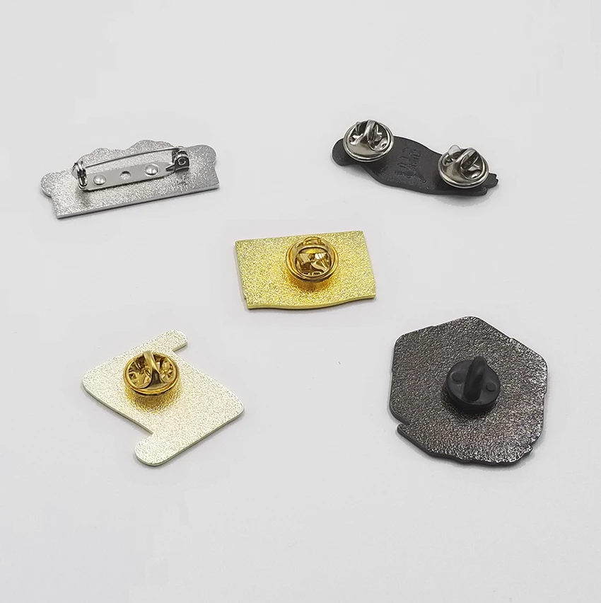 Custom made factory Zinc alloy Plating aluminum aka name badge souvenir parrot animal metal kids soft enamel Cartoon Lapel Pin