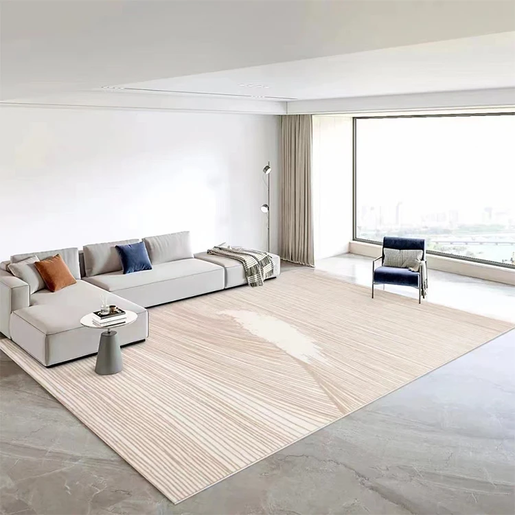 Modern Design Customized Pattern Hand Made Silk Carpet