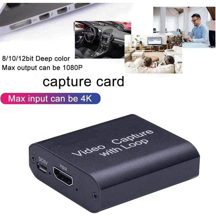  Видеорегистратор hd mi на USB 2 0 4K Карта видеозахвата для прямой