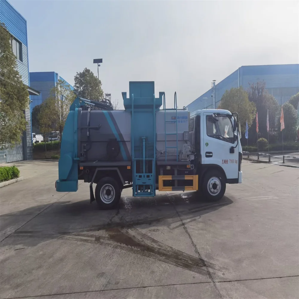 5 CBM мусороуборочная машина для сбора мусора 4x2 мусоровоз продажи