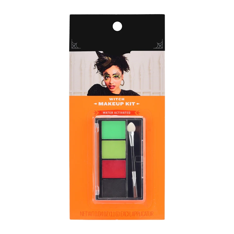 Cheap Manufacture Professional  4 colors Water based Vegan Halloween Costume Makeup Kid Body Nude glitter Set Face Paint Palette