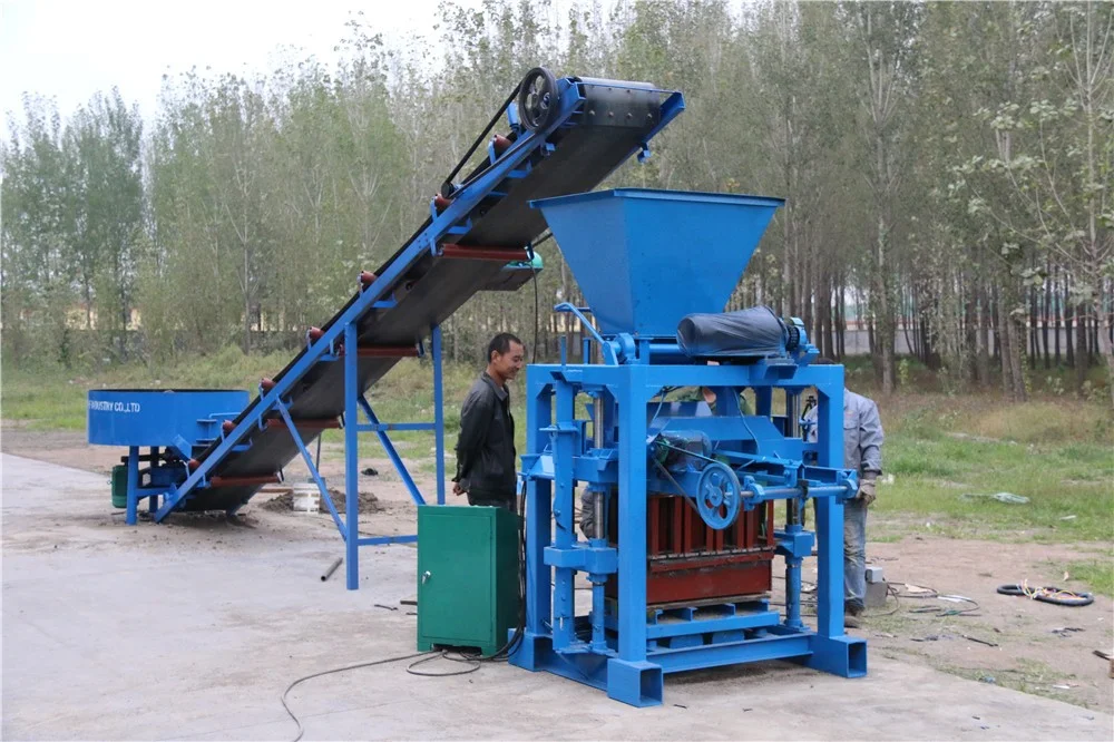 QTJ 4-35B2 Cheap Concrete Block Making Machine De Fabrication Des Brique Bloc Ciment Price Hydraulic Brick Making Machine