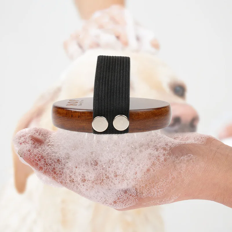 Wholesale Professional Pet Comb Cat Hair Airbag Massage Bath Brush Grooming Tool Dog Wooden Comb