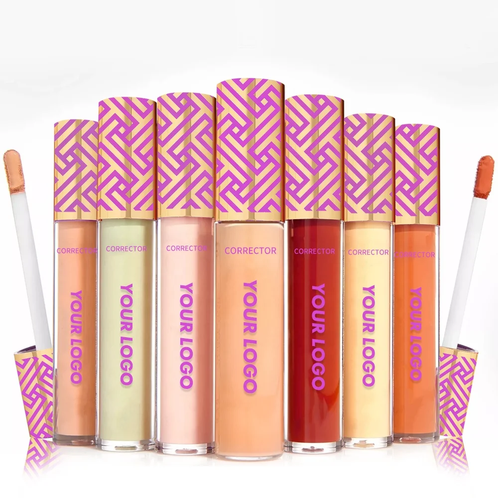 9 Colors Orange Liquid Under Eye Corrector Make Up Face Brightening Waterproof Cream Vegan High Definition Corrector Concealer