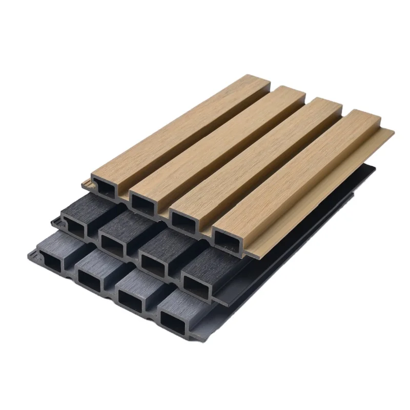 Easy Installation WPC Wall Panel Waterproof WPC Wall Cladding Panel Wood Grain Effect Exterior Cladding