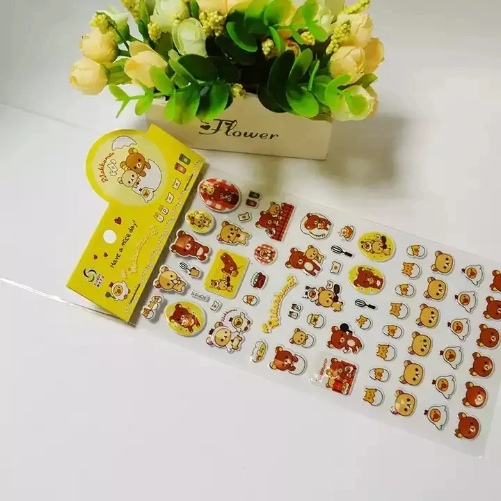 Bling 3D Stickers For Kids & Toddlers Cartoon Puffy Stickers Variety Sheets In Pack For Scrapbook
