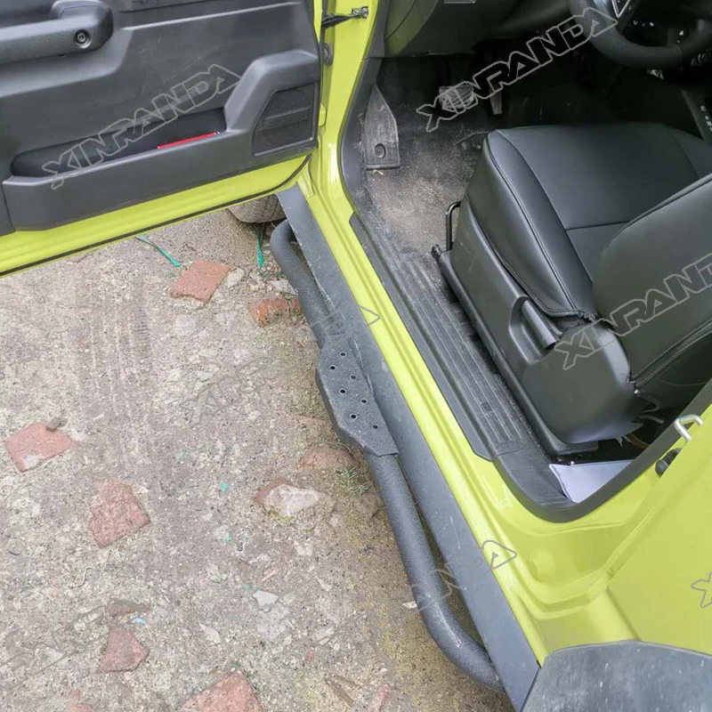 Стальные боковые ступени для Suzuki Jimny JB74 JB64 JB74W JB64W 2018 2019 2020 2021 2022 2023