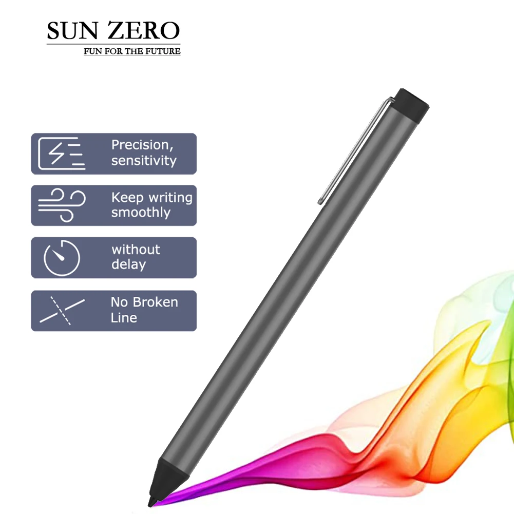 SUN ZERO Universal touch stick stylus Easy to usealuminium stylus pen tablet for Precise Writing/Drawing smartmatic stylus