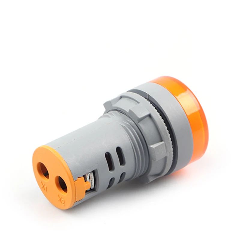 AD101-22TM 22mm 100A 50~500V AC Orange LED Indicator Digital Ammeter