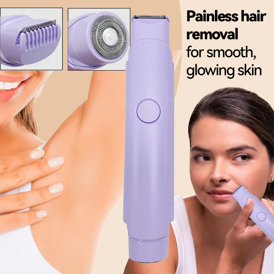 Rechargeable Multifunctional 2 in 1 Epilator Body Hair Removal Shaver Fashion for Women Electric