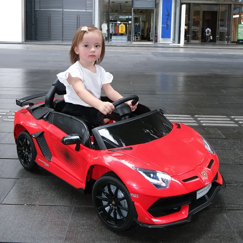 Licensed lamborghin kids car electric 24v 4 engine battery toy kid cars 24v electric remote control