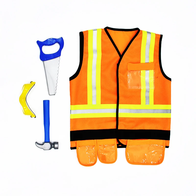 Wholesale Halloween Luminous Children Police Jacket Reflecting Jackets Costume For Kids