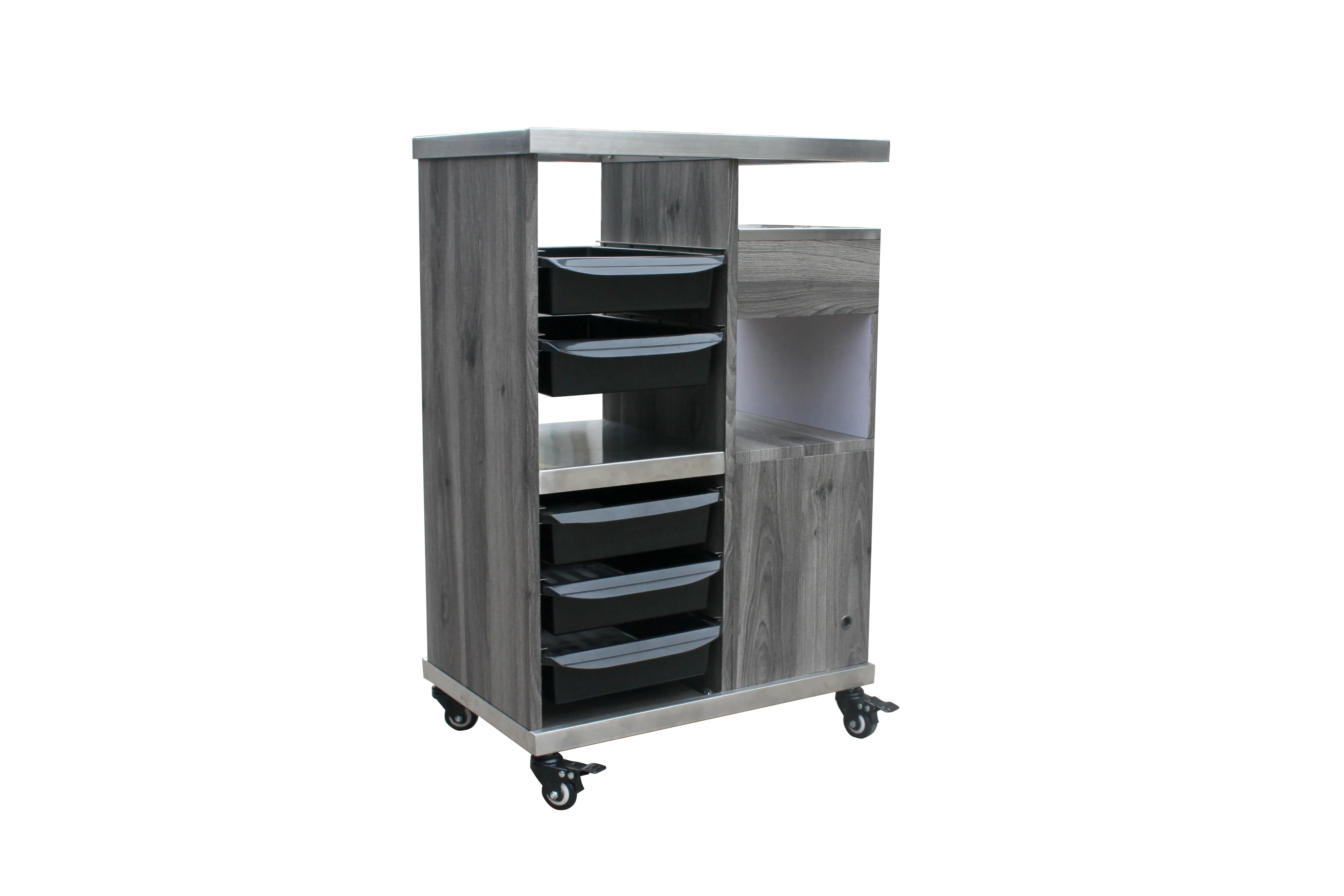 new model folding tool trolly cart hair hairdresser de belleza tray gold beauty slaon laser facial storag black trolley