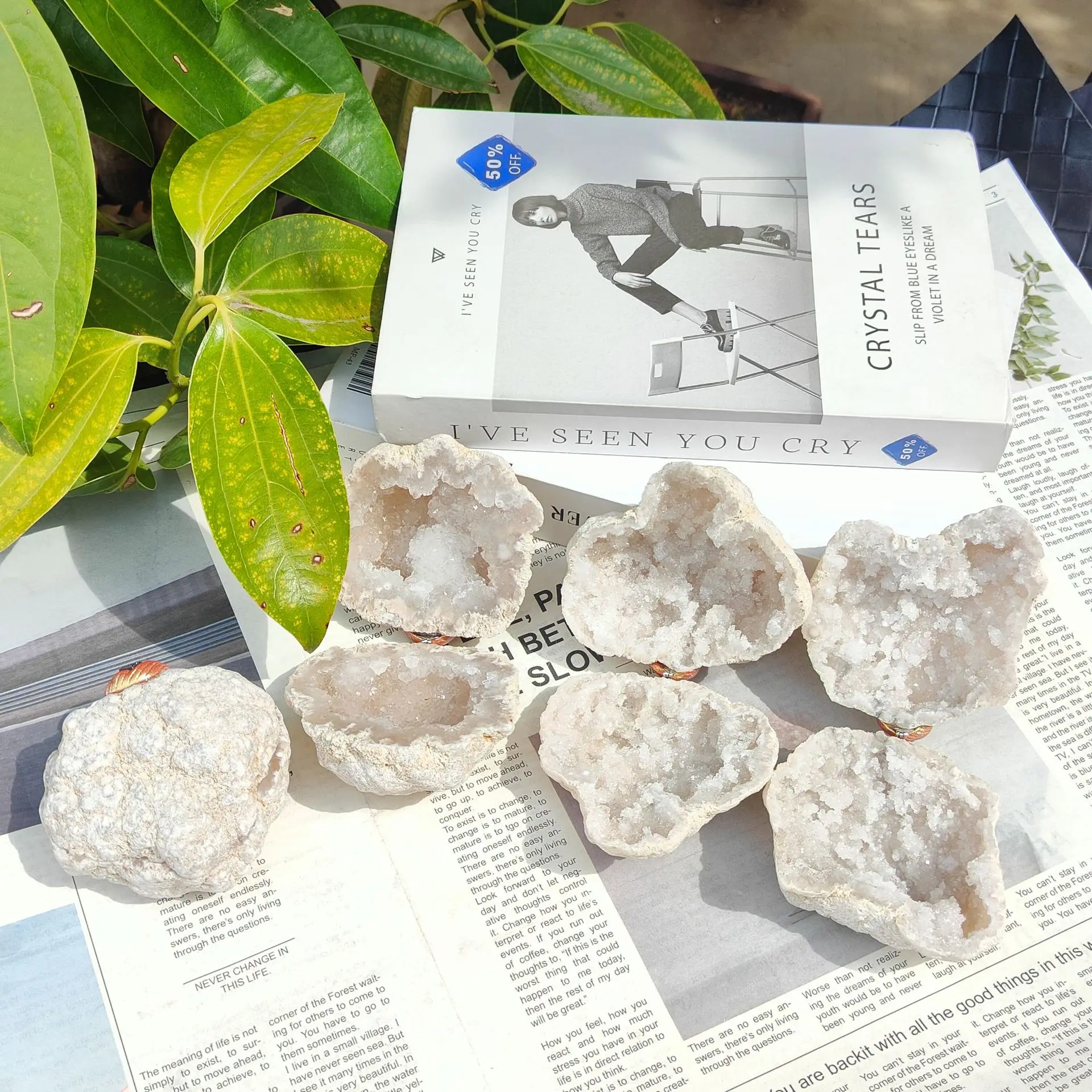 Natural crystal supply chain Moroccan crystal jewelry box handicraft decoration