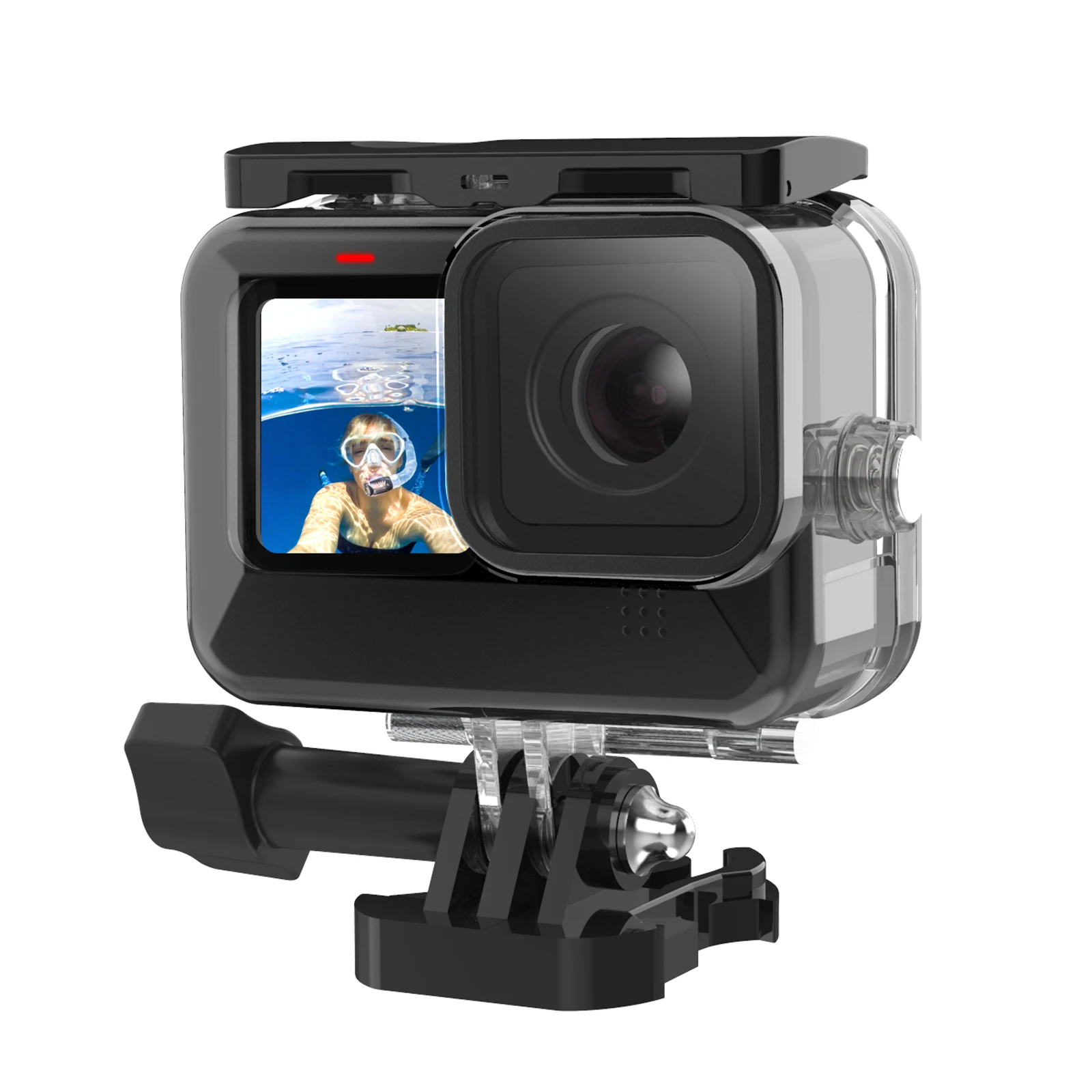 Telesin 45m Waterproof Case Diving Case for GoPro Hero-9 Action Camera
