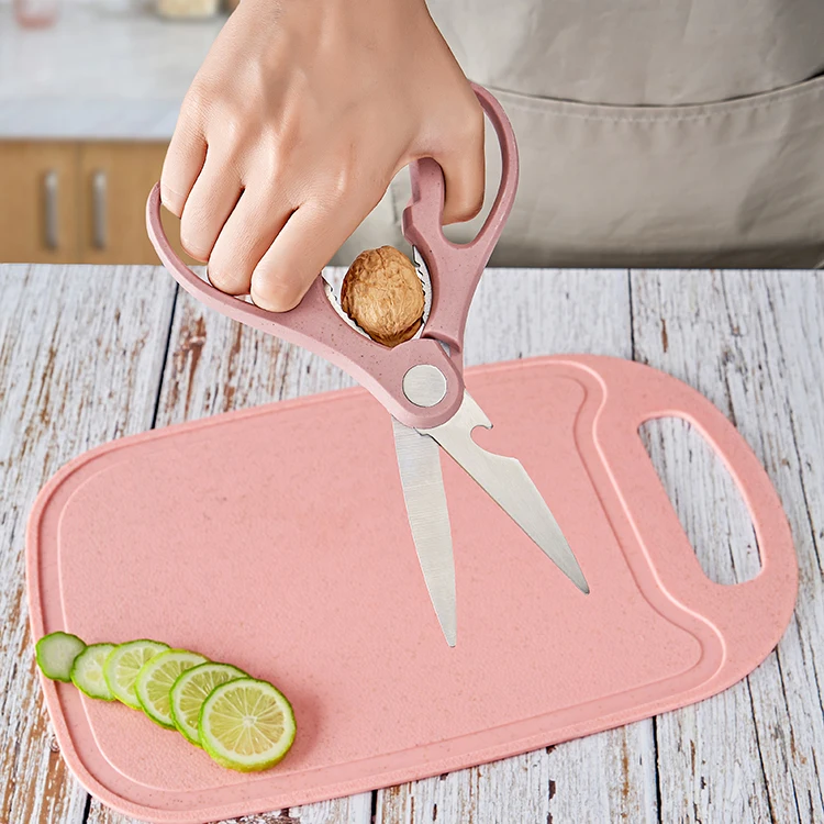 Пшеничная солома пастельного цвета набор кухонных ножей 6 штук из нержавеющей стали керамический кухонный нож набор ножницы Фруктовый нож набор