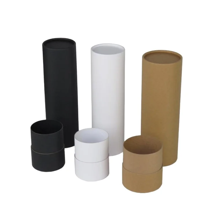 Биоразлагаемая рулонная бумага, картонная канистра, цилиндрическая банка, упаковка для бутылок, Подарочная коробка, картонная трубка для доставки почтового чая