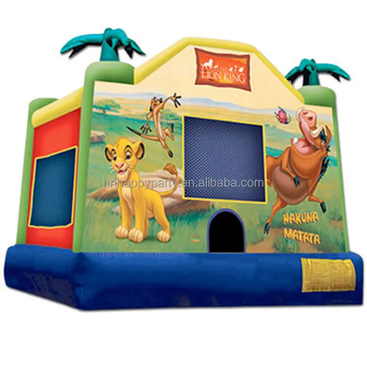 Надувной батут из ПВХ, с мультяшным львом