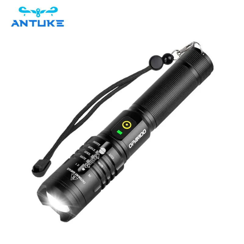New xhp50 LED flashlight waterproof rechargeable powerful flashlight tactical flashlight