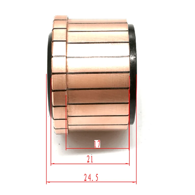 24 bars slot commutataor OD31.5*ID12*H24.5 commutator for armature